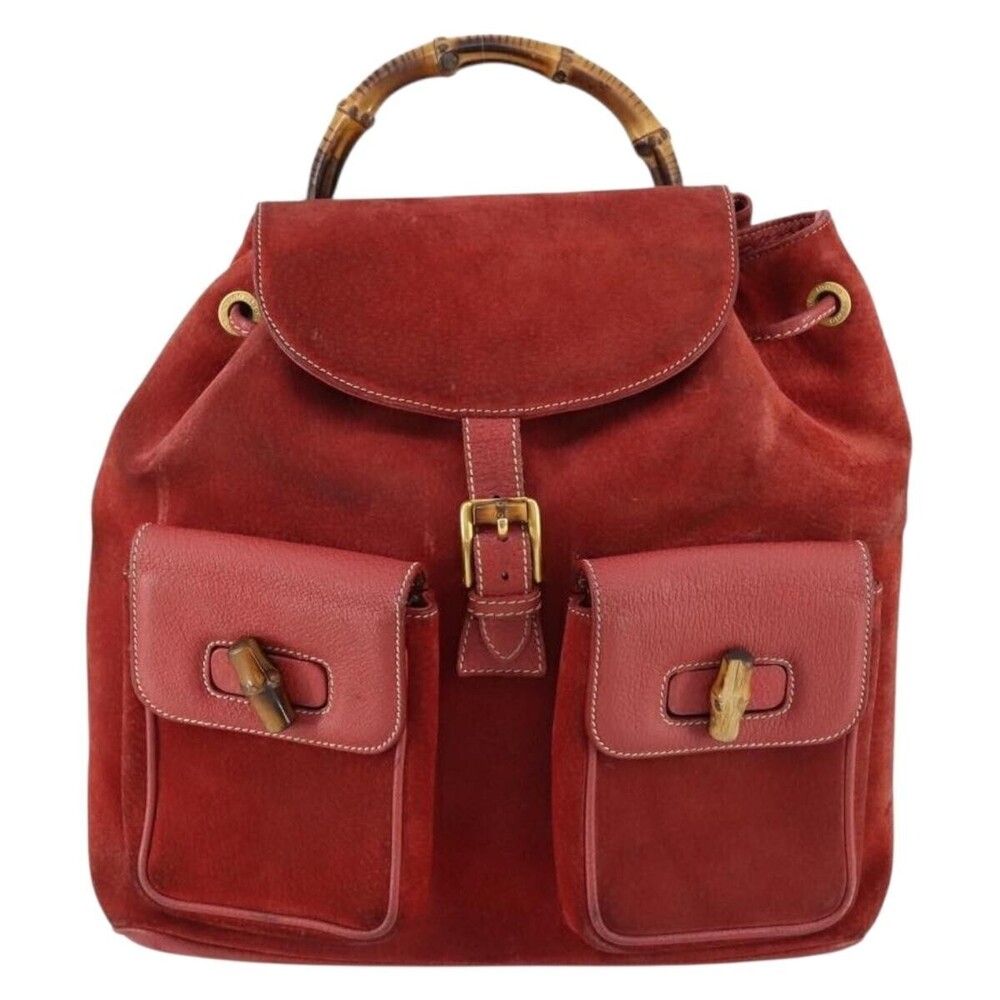 Gucci Vintage Bamboo Suede Medium